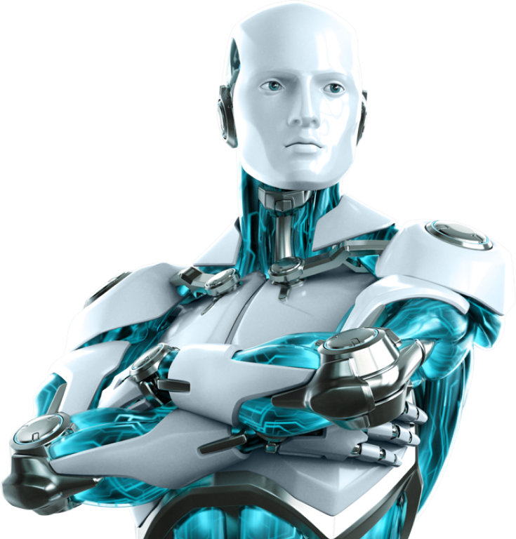 An abstract robotic intelligence portrait